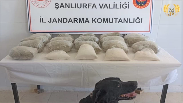 Urfa'da 20 kilogram uyuşturucu ele geçirildi